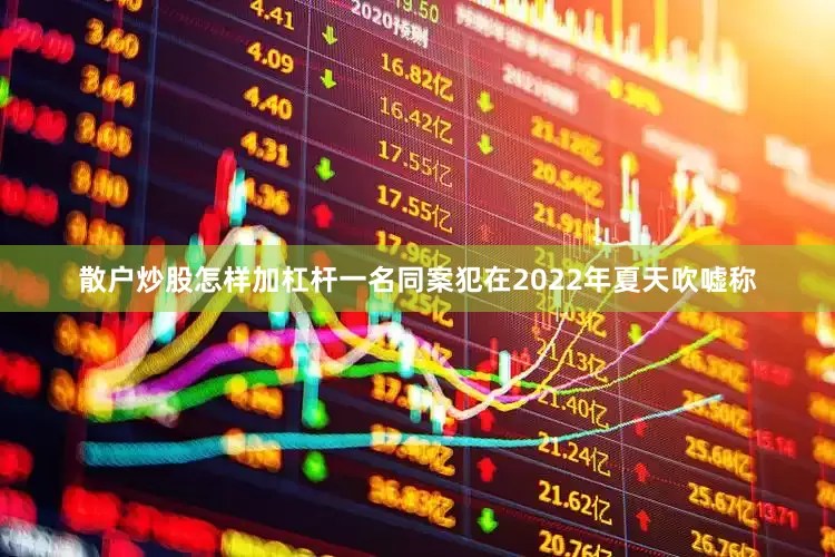 散户炒股怎样加杠杆一名同案犯在2022年夏天吹嘘称